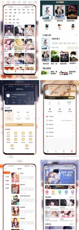 全新uniapp小说漫画APP源码 带会员月票功能-小伙狸