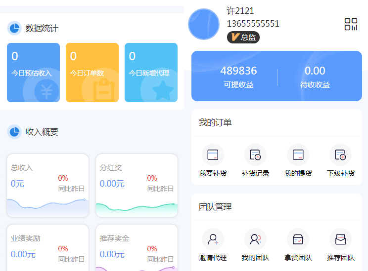 微商代理商补货商城系统源码-小伙狸